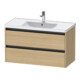 Duravit Meuble sous-lavabo Ketho.2 98,4x45,5 cm, blanc œuf, 2 tiroirs, suspendu-1