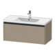 Duravit Meuble sous lavabo Ketho.2 98,4x45,5 cm, gris, 1 tiroir, suspendu-1