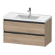 Duravit Meuble sous-lavabo Ketho.2 98,4x45,5 cm, œuf marbré, 2 tiroirs, suspendu-1