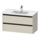 Duravit Meuble sous-lavabo Ketho.2 98,4x45,5 cm, Tau mat, 2 tiroirs, suspendu-1