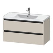 Duravit Meuble sous lavabo Ketho.2 98,4x45,5 cm, taupe, 2 tiroirs, suspendu