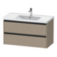 Duravit Meuble sous-lavabo Ketho.2 98,4x45,5cm, blanc, 2 tiroirs, suspendu-1