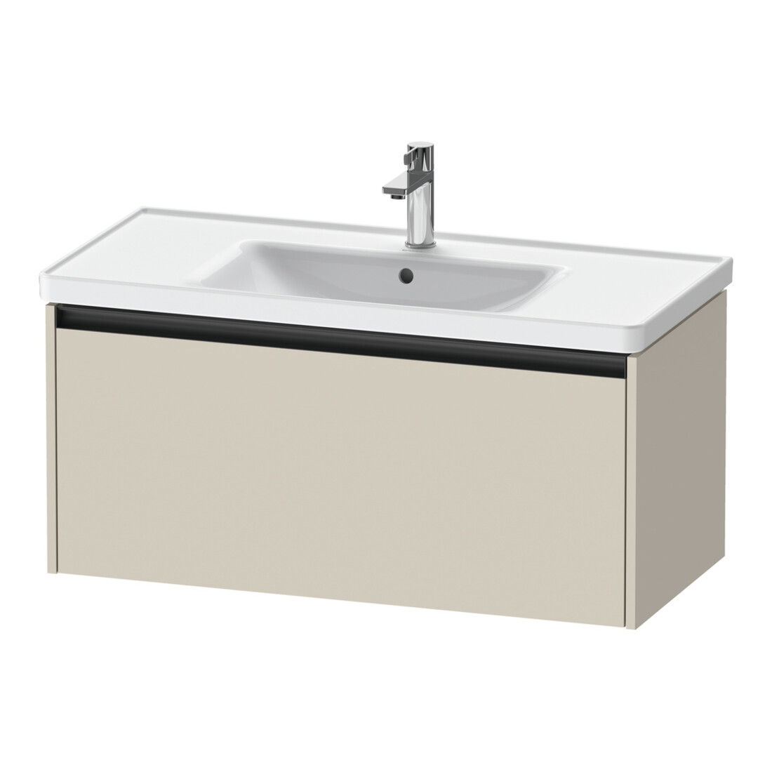 Duravit Meuble sous-lavabo Ketho.2 98,4x45,5cm, Tau mat, 1 tiroir, suspendu