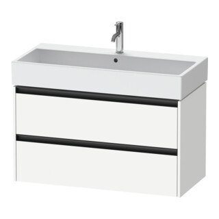 Duravit Meuble sous lavabo Ketho.2 98,4x46 cm, blanc mat, 2 tiroirs, suspendu