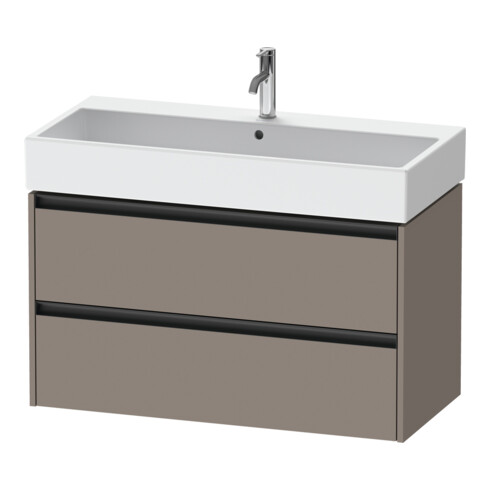 Duravit Meuble sous-lavabo Ketho.2 98,4x46 cm, blanc mat, 2 tiroirs, suspendu