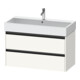 Duravit Meuble sous lavabo Ketho.2 98,4x46 cm, blanc mat, 2 tiroirs, suspendu-1