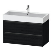 Duravit Meuble sous lavabo Ketho.2 98,4x46 cm, blanc œuf, 2 tiroirs, suspendu
