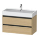 Duravit Meuble sous lavabo Ketho.2 98,4x46 cm, blanc œuf, 2 tiroirs, suspendu-1