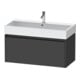 Duravit Meuble sous-lavabo Ketho.2 98,4x46 cm, graph ma, 1 tiroir, suspendu-1