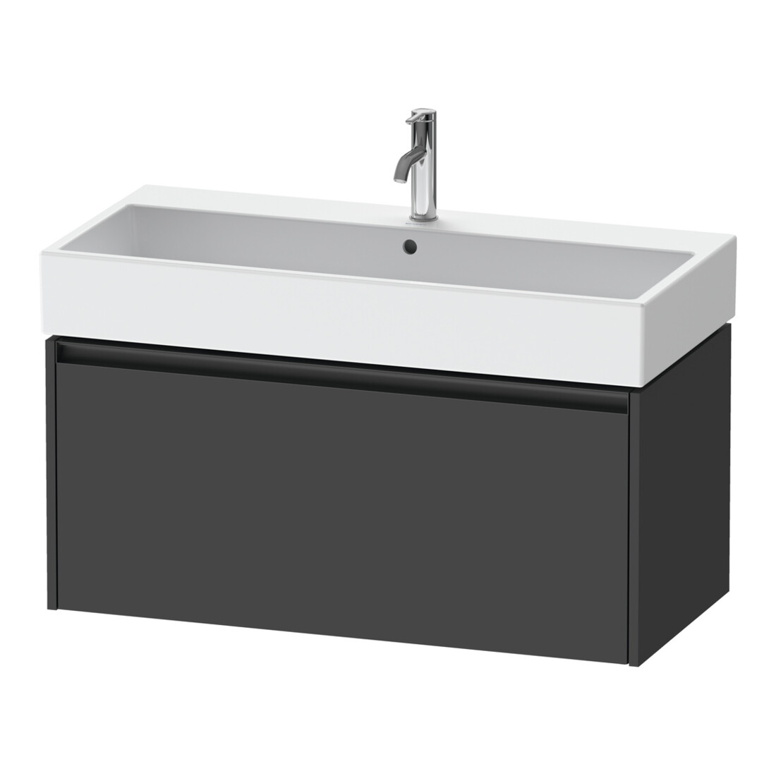 Duravit Meuble sous-lavabo Ketho.2 98,4x46 cm, graph ma, 1 tiroir, suspendu