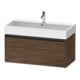 Duravit Meuble sous-lavabo Ketho.2 98,4x46 cm, noyer foncé, 1 tiroir, suspendu-1