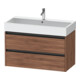 Duravit Meuble sous-lavabo Ketho.2 98,4x46 cm, noyer naturel, 2 tiroirs, suspendu-1