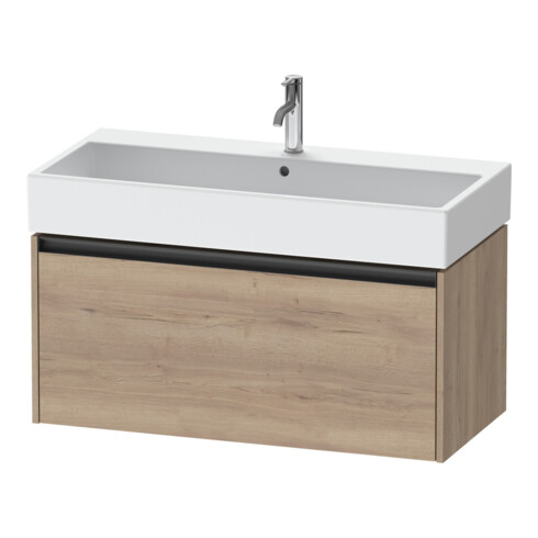 Duravit Meuble sous-lavabo Ketho.2 98,4x46 cm, œuf marbre, 1 tiroir, suspendu