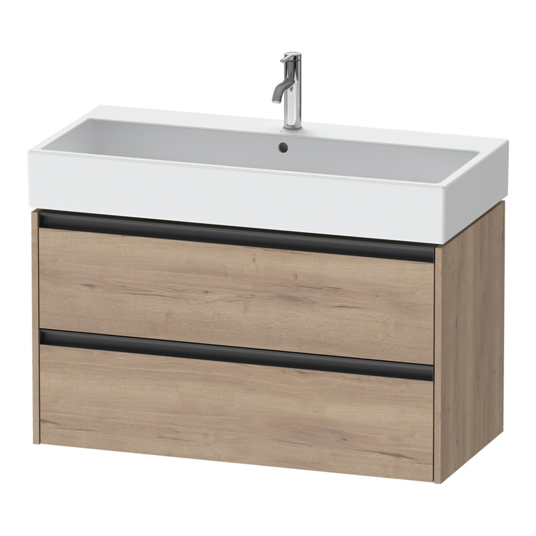 Duravit Meuble sous lavabo Ketho.2 98,4x46 cm, œuf marbré, 2 tiroirs, suspendu