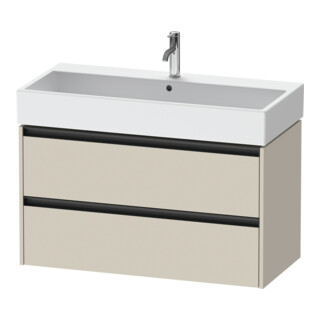 Duravit Meuble sous lavabo Ketho.2 98,4x46 cm, tau mat, 2 tiroirs, suspendu