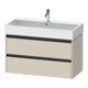 Duravit Meuble sous lavabo Ketho.2 98,4x46 cm, tau mat, 2 tiroirs, suspendu-1