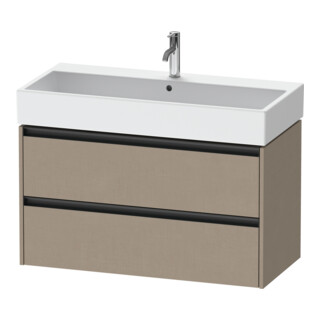 Duravit Meuble sous-lavabo Ketho.2 98,4x46cm, beige, 2 tiroirs, suspendu