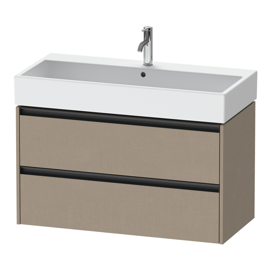 Duravit Meuble sous-lavabo Ketho.2 98,4x46cm, beige, 2 tiroirs, suspendu