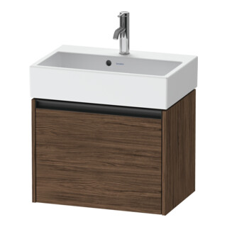 Duravit Meuble sous lavabo Ketho.2 Compact 58,4x39x44 cm, 1 tiroir, suspendu, noyer foncé