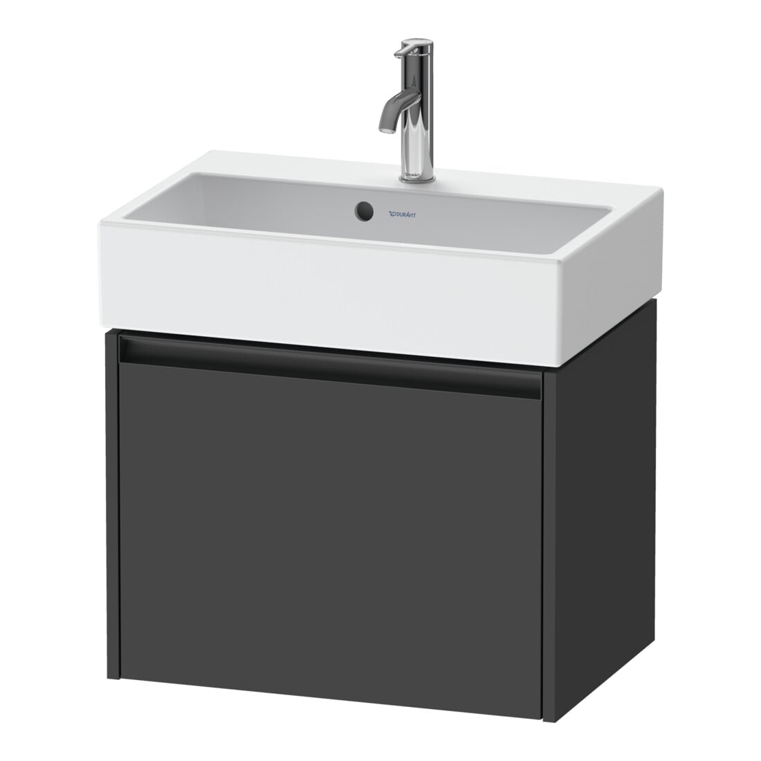 Duravit Meuble sous-lavabo Ketho.2 Compact 58,4x39x44cm, 1 tiroir, suspendu, graphite mat