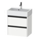 Duravit Meuble sous-lavabo Ketho.2 Compact 58,4x39x54,9cm, 2 tiroirs, suspendu, blanc mat-1