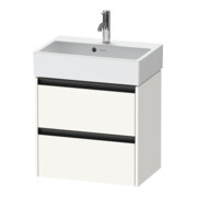Duravit Meuble sous-lavabo Ketho.2 Compact 58,4x39x54,9cm, 2 tiroirs, suspendu, blanc mat