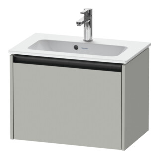 Duravit Meuble sous-lavabo Ketho.2 Compact 61x39 cm, béton gris, 1 tiroir, suspendu