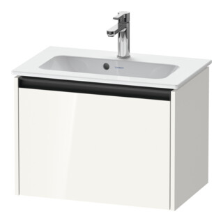 Duravit Meuble sous lavabo Ketho.2 Compact 61x39 cm, blanc brillant, 1 tiroir, suspendu