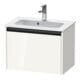 Duravit Meuble sous lavabo Ketho.2 Compact 61x39 cm, blanc brillant, 1 tiroir, suspendu-1