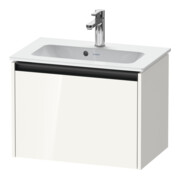 Duravit Meuble sous lavabo Ketho.2 Compact 61x39 cm, blanc brillant, 1 tiroir, suspendu