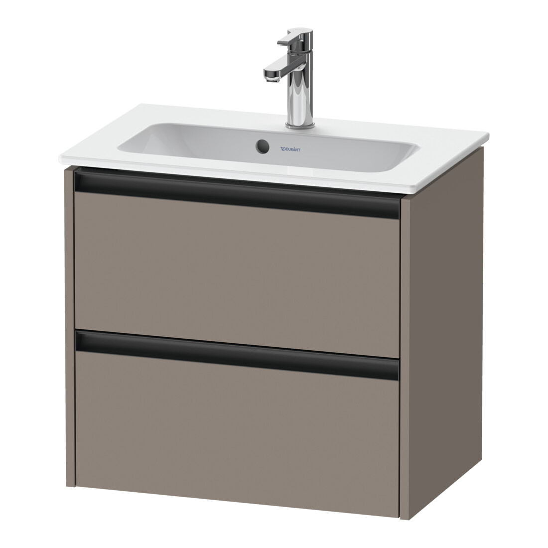 Duravit Meuble sous-lavabo Ketho.2 Compact 61x39 cm, blanc mat, 2 tiroirs, suspendu