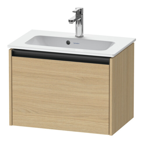 Duravit Meuble sous-lavabo Ketho.2 Compact 61x39 cm, blanc naturel, 1 tiroir, suspendu