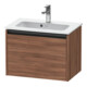 Duravit Meuble sous lavabo Ketho.2 Compact 61x39 cm, noyer naturel, 1 tiroir, suspendu-1