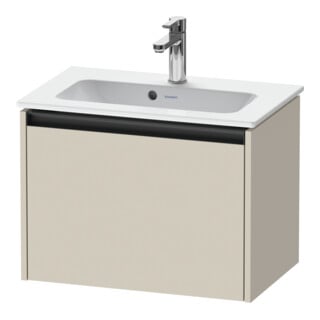 Duravit Meuble sous-lavabo Ketho.2 Compact 61x39 cm, taupe mat, 1 tiroir, suspendu