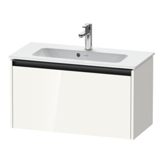 Duravit Meuble sous lavabo Ketho.2 Compact 81x39 cm, blanc brillant, 1 tiroir, suspendu