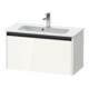 Duravit Meuble sous lavabo Ketho.2 Compact 81x39 cm, blanc brillant, 1 tiroir, suspendu-1