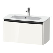 Duravit Meuble sous lavabo Ketho.2 Compact 81x39 cm, blanc brillant, 1 tiroir, suspendu