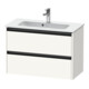 Duravit Meuble sous lavabo Ketho.2 Compact 81x39 cm, blanc mat, 2 tiroirs, suspendu-1