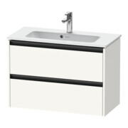 Duravit Meuble sous lavabo Ketho.2 Compact 81x39 cm, blanc mat, 2 tiroirs, suspendu