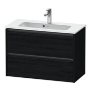 Duravit Meuble sous lavabo Ketho.2 Compact 81x39 cm, blanc œuf, 2 tiroirs, suspendu