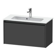 Duravit Meuble sous lavabo Ketho.2 Compact 81x39 cm, graphite mat, 1 tiroir, suspendu