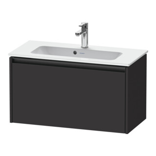 Duravit Meuble sous lavabo Ketho.2 Compact 81x39 cm, graphite mat, 1 tiroir, suspendu