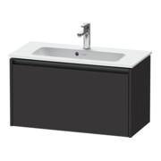 Duravit Meuble sous lavabo Ketho.2 Compact 81x39 cm, graphite mat, 1 tiroir, suspendu