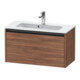 Duravit Meuble sous lavabo Ketho.2 Compact 81x39 cm, noyer naturel, 1 tiroir, suspendu-1