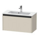 Duravit Meuble sous-lavabo Ketho.2 Compact 81x39 cm, taupe mat, 1 tiroir, suspendu-1
