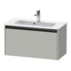 Duravit Meuble sous-lavabo Ketho.2 Compact 81x39cm, béton gris, 1 tiroir, suspendu-1