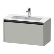 Duravit Meuble sous-lavabo Ketho.2 Compact 81x39cm, béton gris, 1 tiroir, suspendu