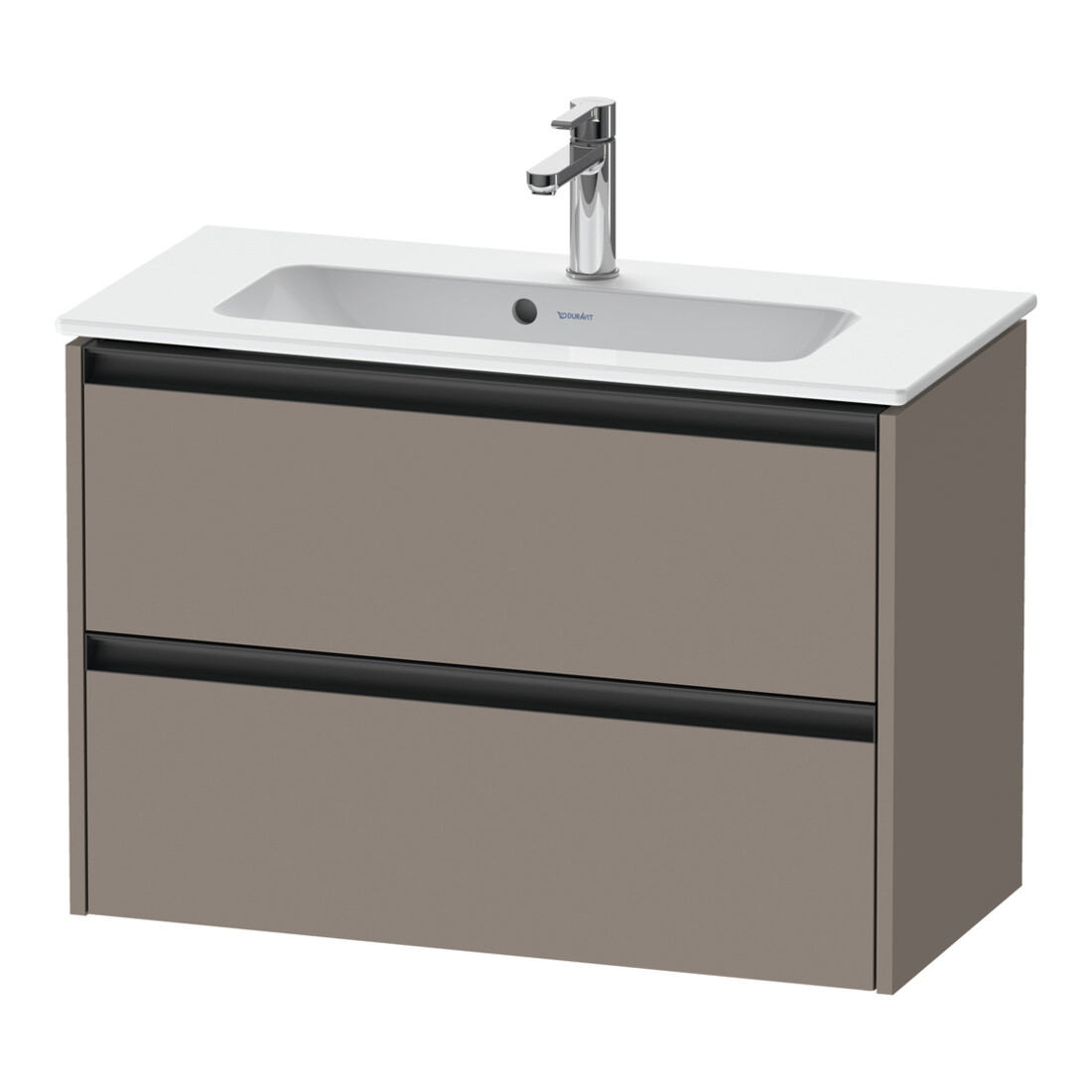 Duravit Meuble sous lavabo Ketho.2 Compact 81x39cm, blanc mat, 2 tiroirs, suspendu