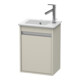 Duravit Meuble sous lavabo Ketho 40x28,5x55 cm, suspendu, porte gauche, taupe-1