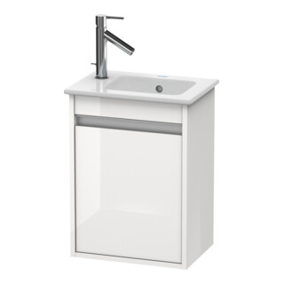 Duravit Meuble sous-lavabo Ketho 40x28,5x55 cm, suspendu, T droite, blanc brillant
